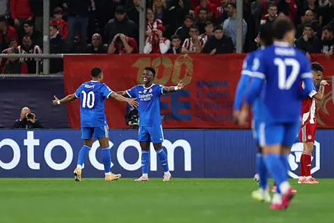 في ليلة تألق مبابي.. ريال مدريد يعود من اليونان بفوز هام أمام أولمبياكوس